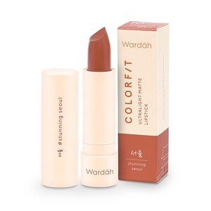 Wardah Colorfit Ultralight Matte Lipstick 10 Stunning Seoul