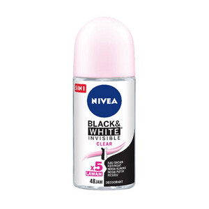 Nivea Black & White Invisible Clear Deodorant Roll-On