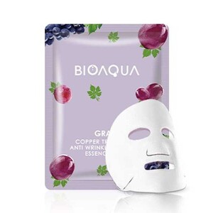 Bioaqua Grape Copper Tripeptide-1 Anti-Wrinkle & Firming Essence Mask