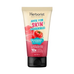 Herborist Juice For Skin Exfoliating Gel Scrub Raspberry & Tomato Extracts