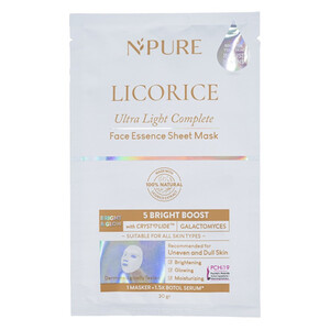 N’Pure Licorice Face Essence Sheet Mask