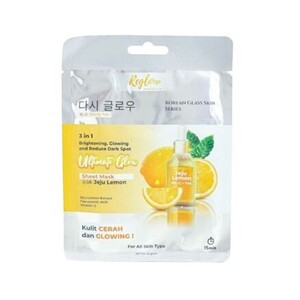 Reglow Indonesia 3 in 1 Ultimate Glow Sheet Mask With Jeju Lemon