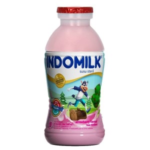 Cek Halal Indomilk Minuman Susu Steril Rasa Stroberi BPOM