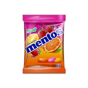 Cek Halal Mentos Kembang Gula Rasa Aneka Buah (Stroberi, Jeruk, Lemon) BPOM