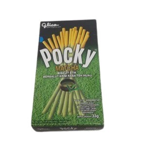 Cek Halal Pocky Biskuit Stik Bersalut Krim Rasa Teh Hijau BPOM