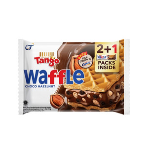 Cek Halal Tango Wafer Rasa Cokelat Hazelnut (Bentuk Waffle) BPOM