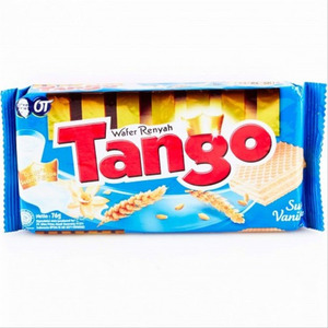 Cek Halal Tango Wafer Rasa Susu Vanila BPOM