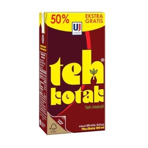 Cek Halal Uj Ultrajaya Teh Kotak-desain 2 Minuman Teh Beraroma Melati BPOM