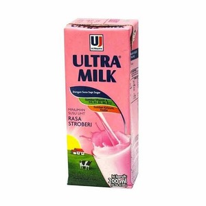 Cek Halal Ultra Milk-desain 2 Minuman Susu Uht Rasa Stroberi BPOM