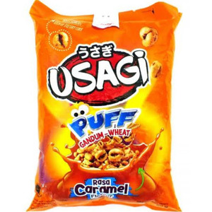 Cek Halal Usagi Makanan Ringan Puff Gandum Rasa Karamel (Wheat Puff With Caramel Flavor) BPOM