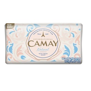 Camay Fragrance Beauty Bar Natural With Fresh Scent