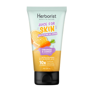 Herborist Juice For Skin Exfoliating Gel Scrub Orange & Carrot Extracts