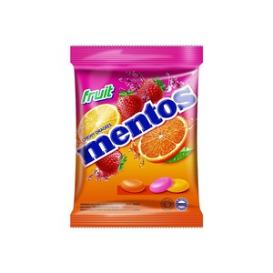 Cek Halal Mentos Kembang Gula Rasa Aneka Buah (Stroberi-Jeruk-Lemon) BPOM