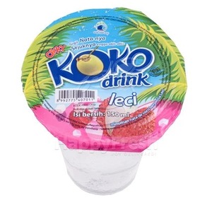 Cek Halal Okky Koko Minuman Nata De Coco Rasa Leci BPOM