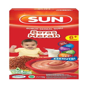Cek Halal Sun Makanan Pendamping Asi Pokok Rasa Beras Merah Untuk Bayi Usia 6-12 Bulan BPOM