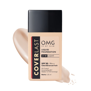 OMG Oh My Glam Coverlast Liquid Foundation 21 W Light