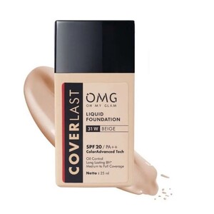 OMG Oh My Glam Coverlast Liquid Foundation 31 W Beige