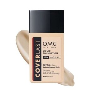 OMG Oh My Glam Coverlast Liquid Foundation 32 N Natural