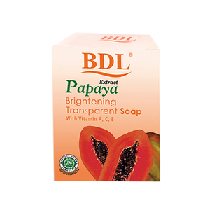 BDL Papaya Extract Brightening Soap With Vitamin A,C & E