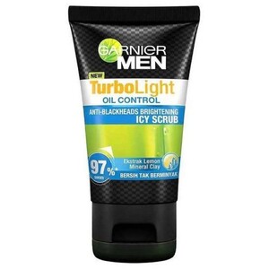 Garnier Men - Turbo Light Oil Control Anti - Blackheads Brightening Icy Scrub