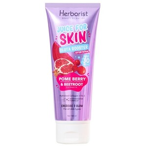 Herborist Juice For Skin Gluta Booster Serum SPF 30 PA+++ Lotion Pomeberry & Beetroot Extracts