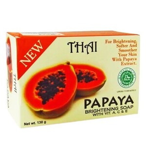 Thai New Brightening Papaya Soap With Vitamin A, C Dan E