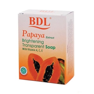 BDL Papaya Extract Brightening Transparent Soap With Vitamin A,C & E