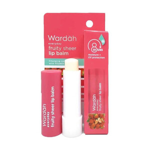 Wardah Everyday Fruity Sheer Lip Balm Strawberry