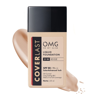 OMG Oh My Glam Coverlast Liquid Foundation 31 W Beige