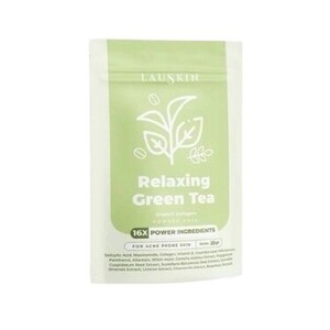 Lauskin Relaxing Greentea Crunch Collagen Powder Mask