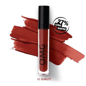 OMG Oh My Glam Mattelast Lip Cream 12 Scarlet